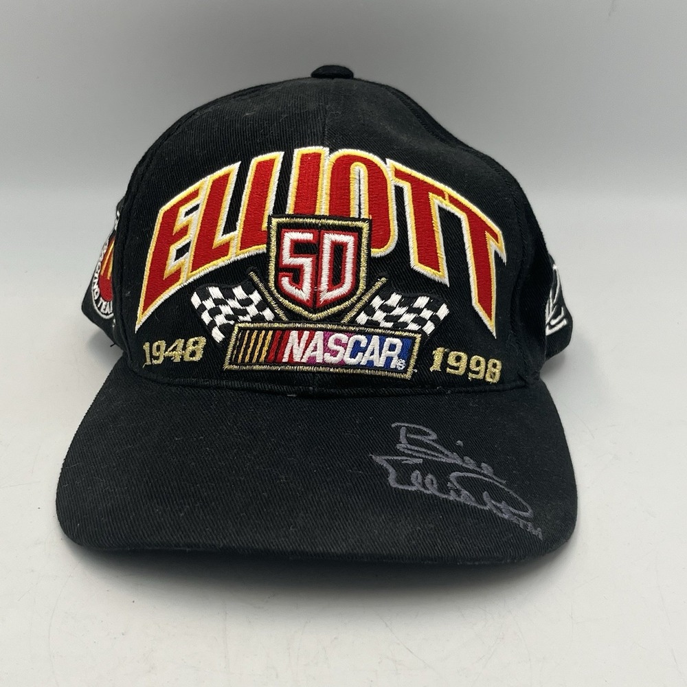 Vintage 1998 Bill Elliott NASCAR Hat Snapback Cap McDonald's Track Gear...